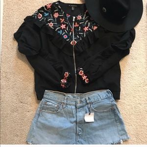 Zara floral bomber NWOT